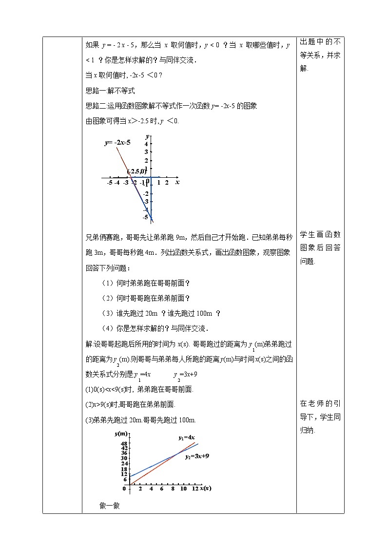 【精选备课】北师大版数学八年级下册 2.5 一元一次不等式与一次函数（1）（课件+教案+学案+练习）02