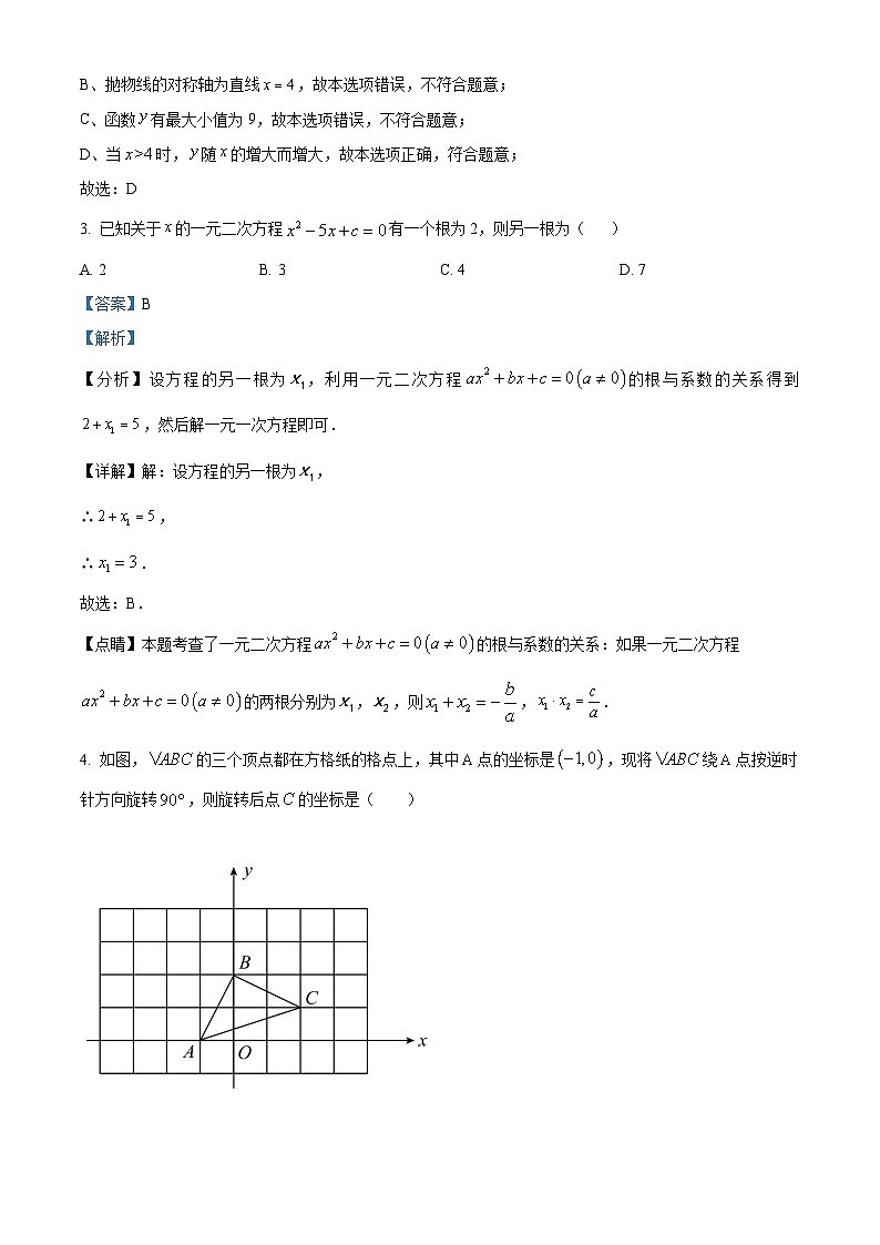 精品解析：江西省赣州市经开区2023-2024学年九年级上学期期中数学试题（解析版）第2页