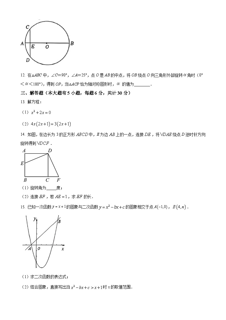 精品解析：江西省赣州市经开区2023-2024学年九年级上学期期中数学试题（原卷版）第3页