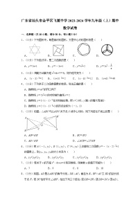 广东省汕头市金平区飞厦中学2023-2024学年九年级上学期期中数学试卷