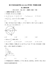 宁夏回族自治区银川市银川外国语实验学校2023-2024学年九年级上学期期末数学试题（原卷+解析）