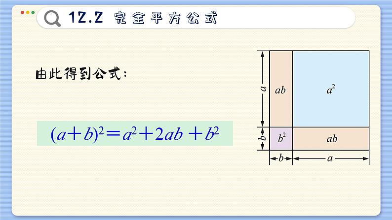 青岛数学七年级下册 12.2  完全平方公式  PPT课件05