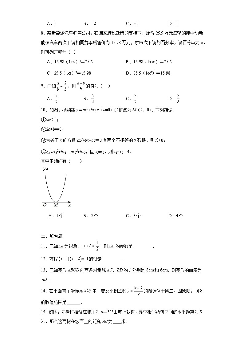 广东省茂名市崇文学校2023-2024学年九年级上学期期末数学试题02