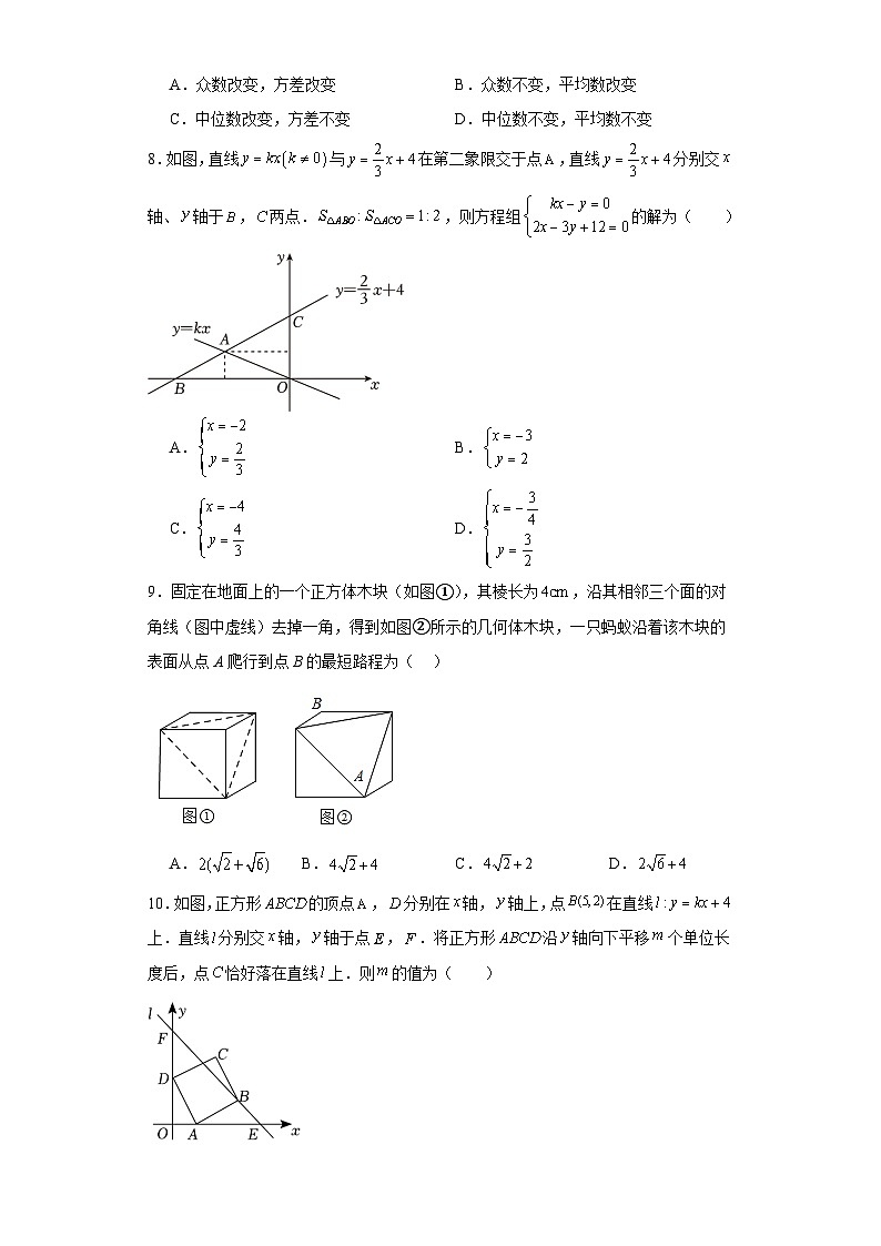 河南省郑州市二七区2023-2024学年八年级上学期期末数学试题02