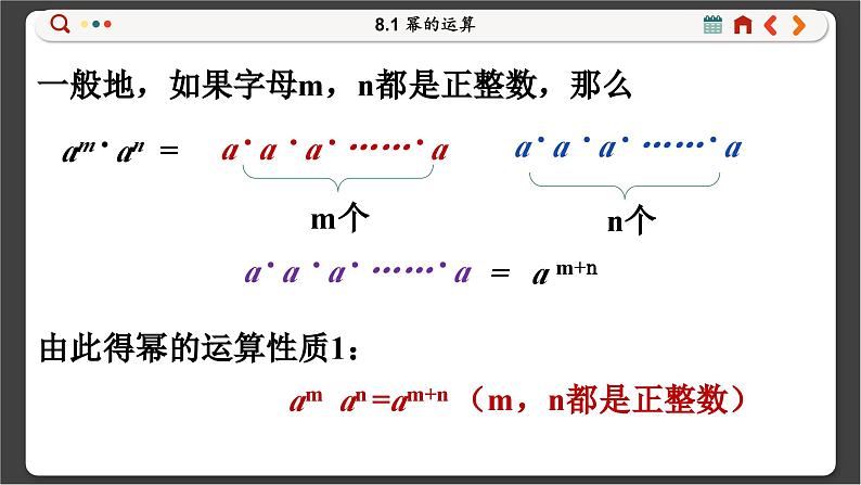 沪科数学七年级下册 8.1 幂的运算 PPT课件第5页