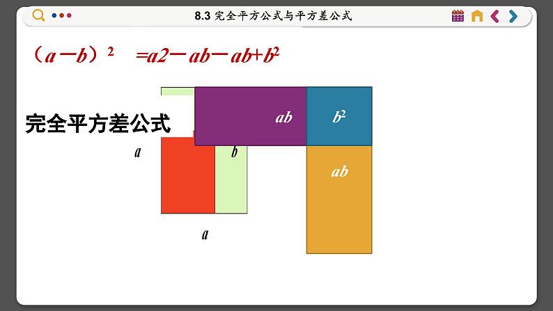 沪科数学七年级下册 8.3 完全平方公式与平方差公式 PPT课件06