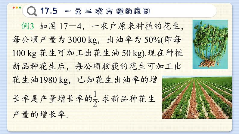 沪科数学8年级下册 17.5  一元二次方程的应用  PPT课件07