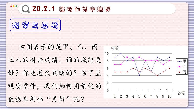 沪科数学8年级下册 20.2  数据的集中趋势与离散程度  PPT课件04