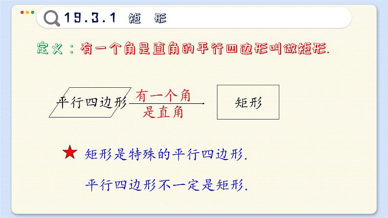 沪科数学8年级下册 19.3   矩形、菱形、正方形  PPT课件07