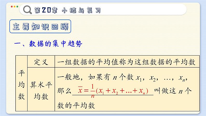 沪科数学8年级下册 第20章  小结与复习  PPT课件04