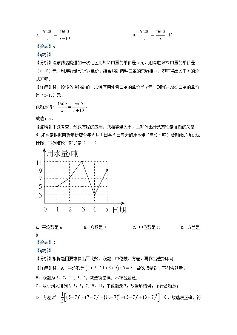 精品解析：2022年四川省广元市中考数学真题（解析版）第3页