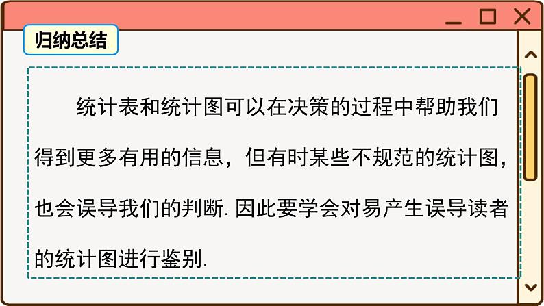 华师大数学九年级下册 28.3.2 容易误导读者的统计图 PPT课件第6页