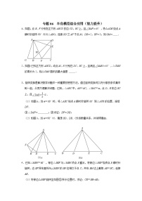 2024年中考数学专题训练 专题06 半角模型综合应用（能力提升）（原卷版+解析）