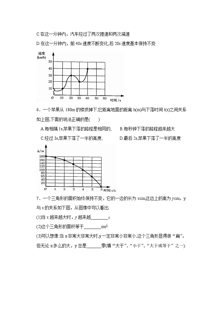 【精选备课】北师大版数学七年级下册 3.3《用图象表示的变量间关系》（教案+课件+学案+练习）03