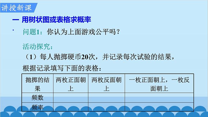 北师大版数学九年级上册 3.1 第1课时 用树状图或表格求概率课件第4页