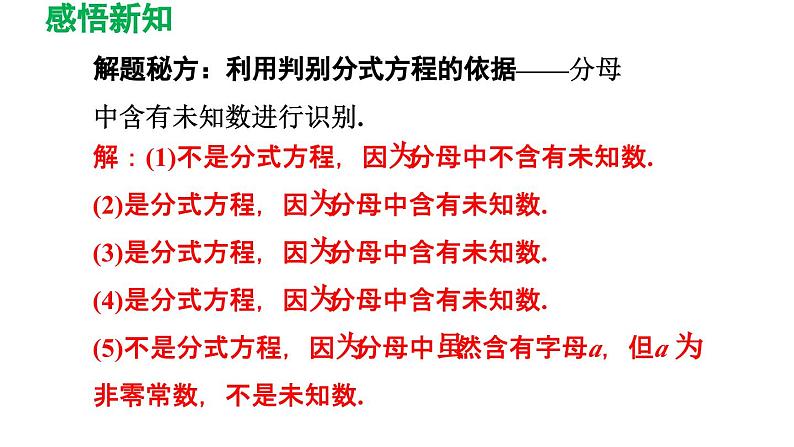 16.3 可化为一元一次方程的分式方程 华师大版八年级数学下册导学课件07