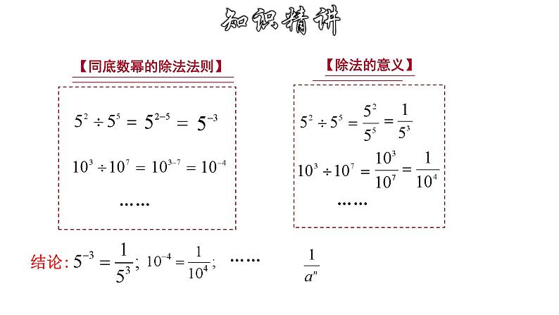 16.4.1 零指数幂及负整数指数幂 华师大版八年级数学下册课件07