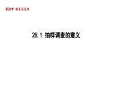 28.1 抽样调查的意义 华师大版数学九年级下册导学课件