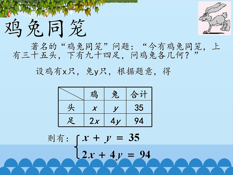 冀教版数学七年级下册 6.2 二元一次方程组的解法-_2课件04