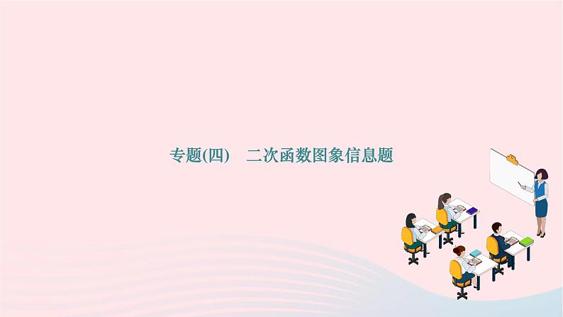 2024九年级数学下册第26章二次函数专题(四)二次函数图象信息题作业课件新版华东师大版01