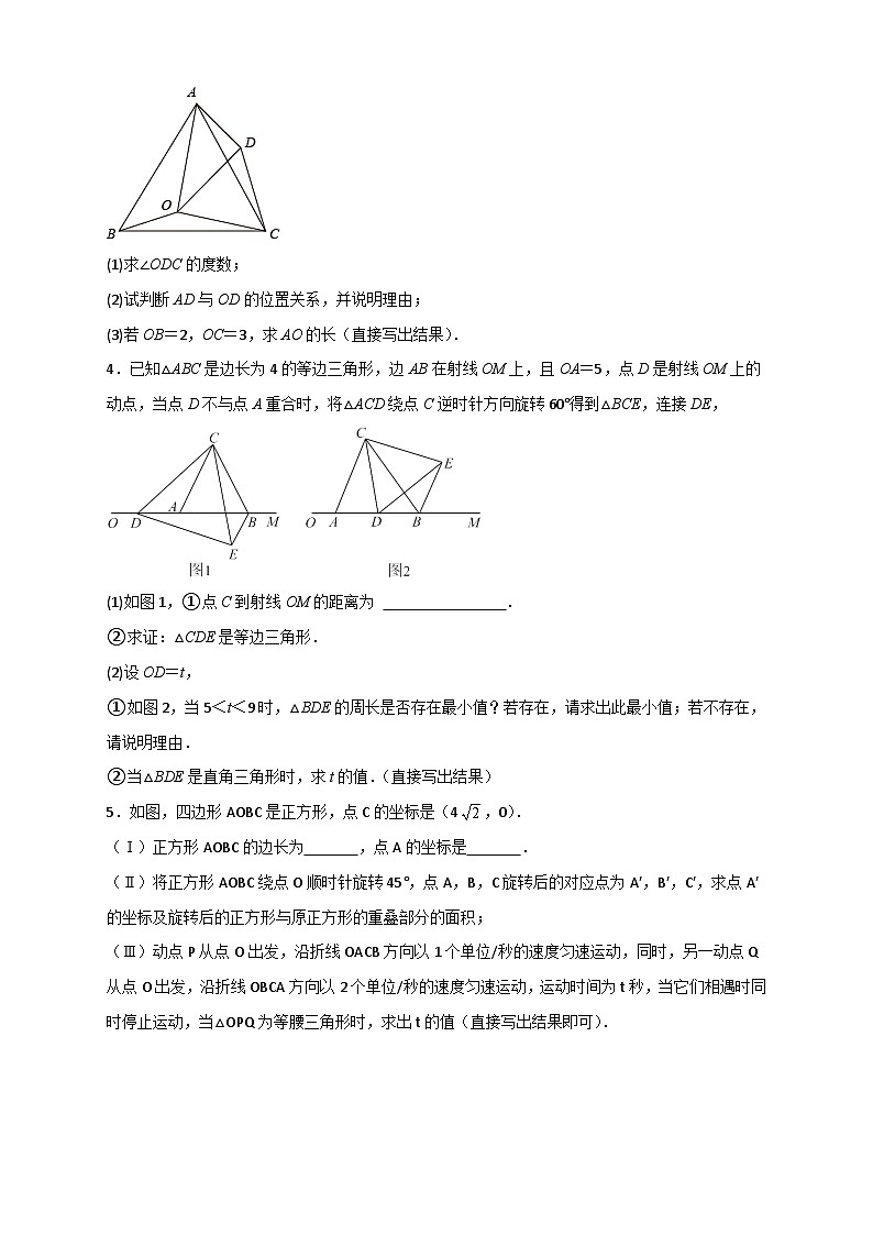 期中难点特训（一）旋转综合压轴题-【微专题】2022-2023学年九年级数学上册常考点微专题提分精练（人教版）02