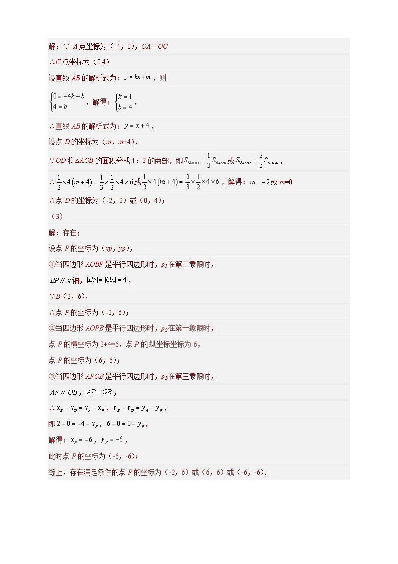 期中难点特训（二）二次函数综合压轴题（解析版）第2页