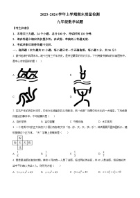 云南省大理白族自治州2023-2024学年九年级上学期期末数学试题（原卷+解析）