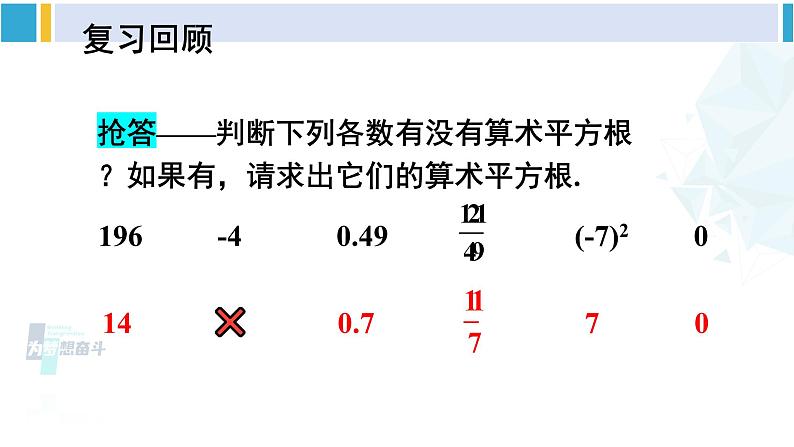 人教版七年级数学下册 第六章 实数第二课时 用计算器求一个正数的的算术平方根（课件）第3页