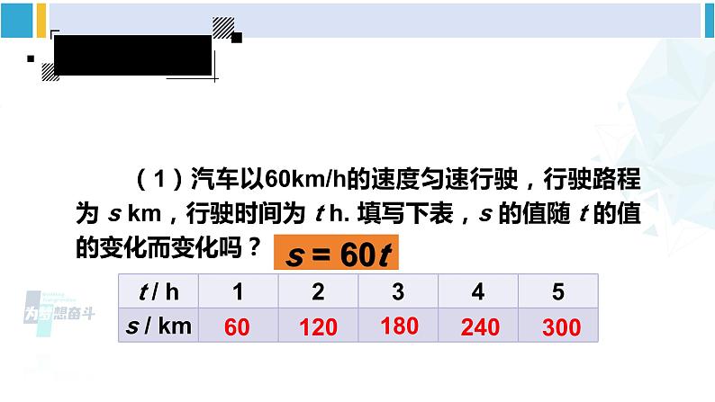 人教版八年级数学下册 第十九章 一次函数第一课时 变量（课件）第7页