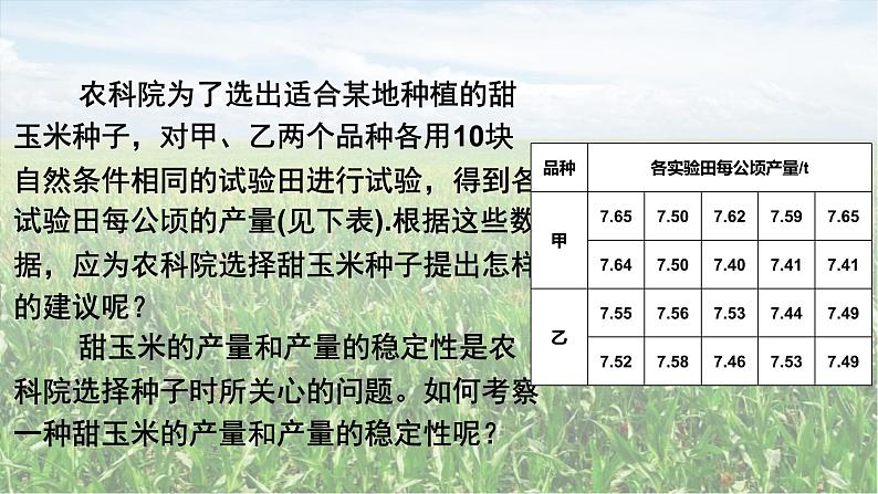 人教版八年级数学下册 第二十章 数据的分析第一课时 方差（课件）第2页