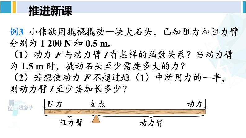 人教版九年级数学下册 第二十六章 反比例函数第二课时 实际问题与反比例函数（2）（课件）第4页