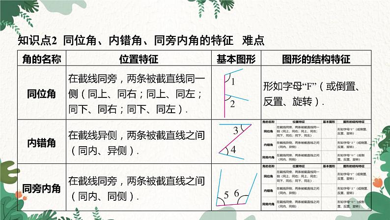 浙教版数学七年级下册 1.2 同位角、内错角、同旁内角课件第5页