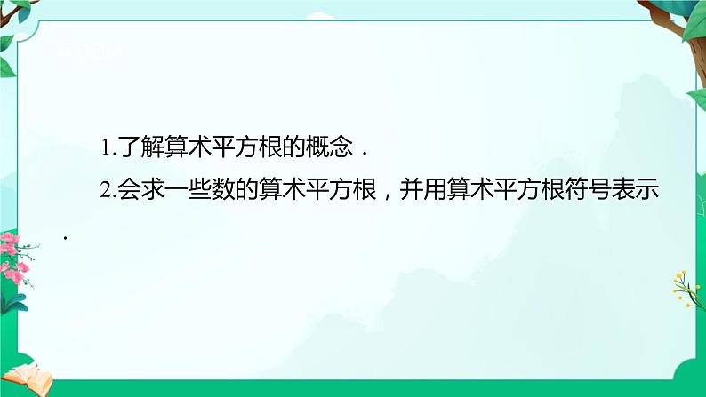 6.1平方根第一课时+算术平方根+课件2023-2024学年人教版七年级数学下册+第3页