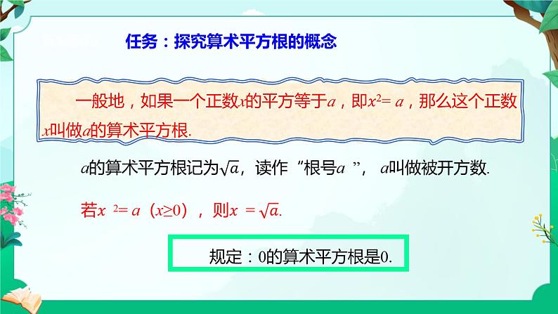 6.1平方根第一课时+算术平方根+课件2023-2024学年人教版七年级数学下册+第8页