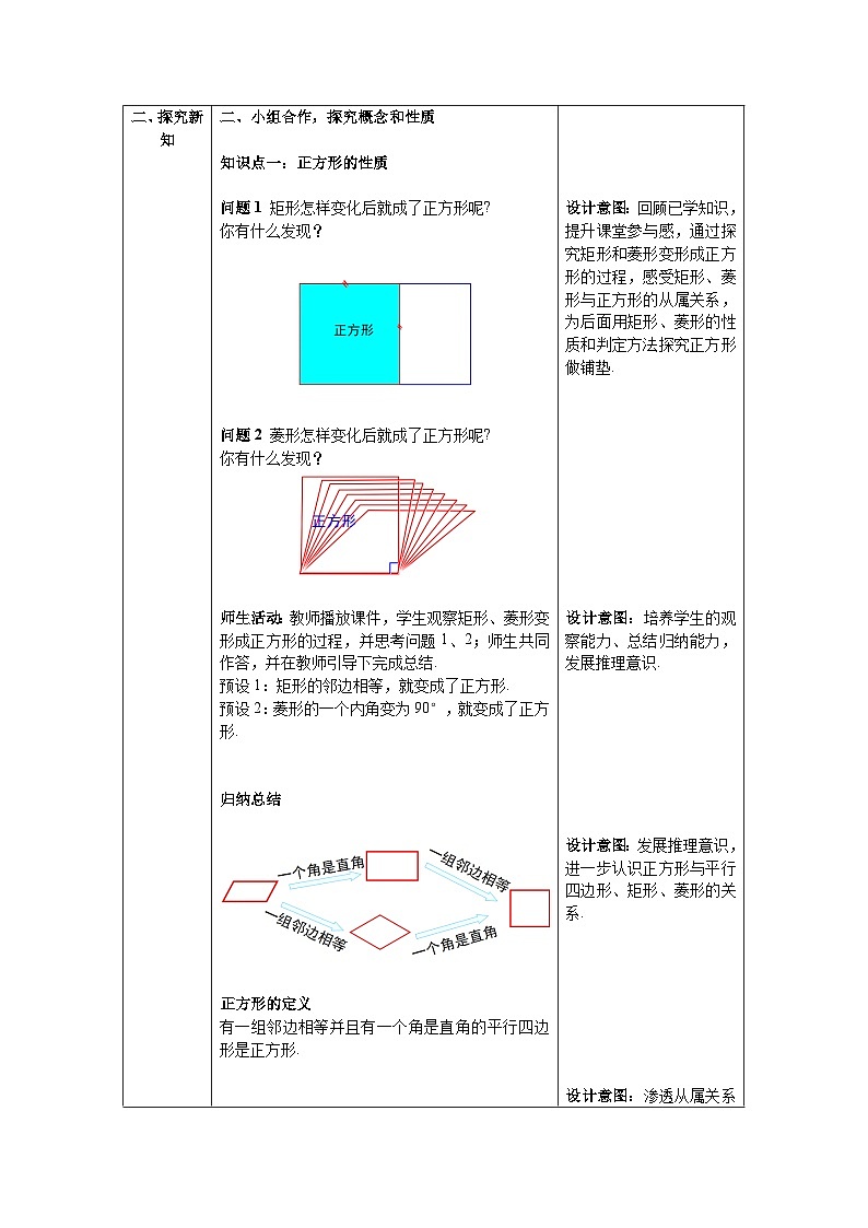 18.2.3+正方形教案2023—2024学年人教版数学八年级下册02