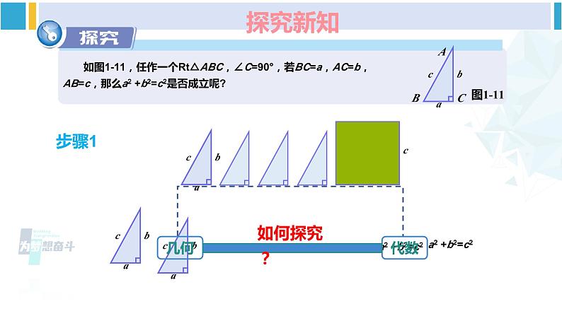 湘教版八年级数学下册 第1章 直角三角形 第1课时 勾股定理（课件）06