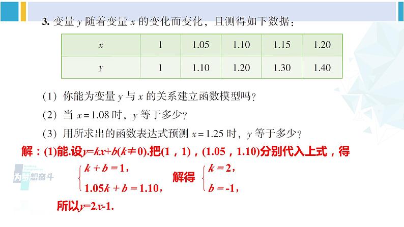 湘教版八年级数学下册 第4章 一次函数 习题4.5（课件）05