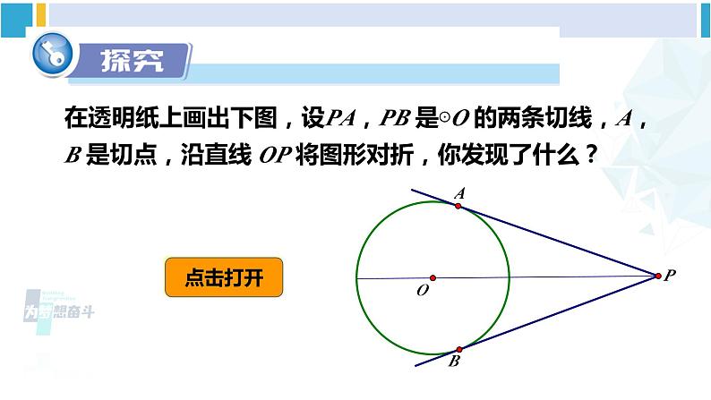 湘教版九年级数学下册 第2章 圆 2.5.3 切线长定理（课件）第4页