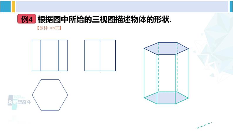 湘教版九年级数学下册 第3章 投影与视图 第2课时 由三视图确定几何体（课件）05