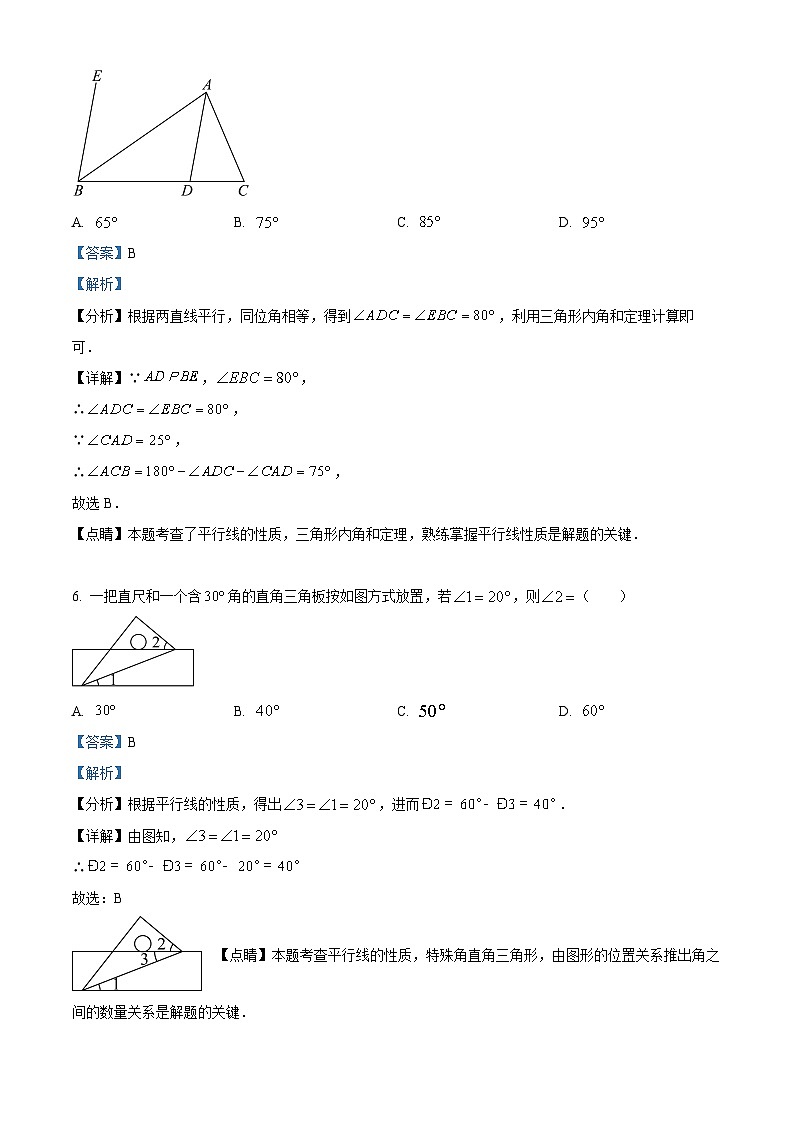 河南省驻马店市上蔡县2023-2024学年七年级上学期期末数学试题（原卷版+解析版）03
