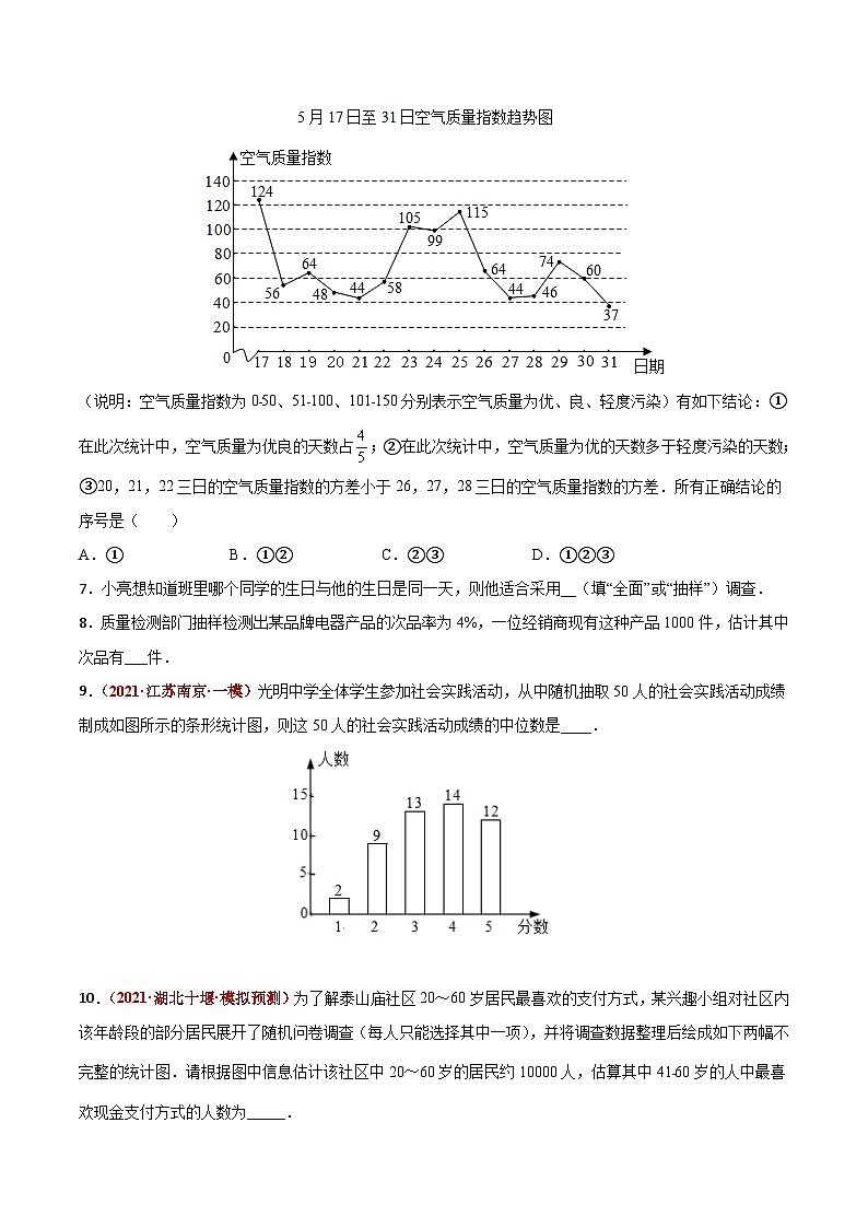 第16讲  统计与概率（题型训练）-2022年中考数学大复习（知识点·易错点·题型训练·压轴题组）03