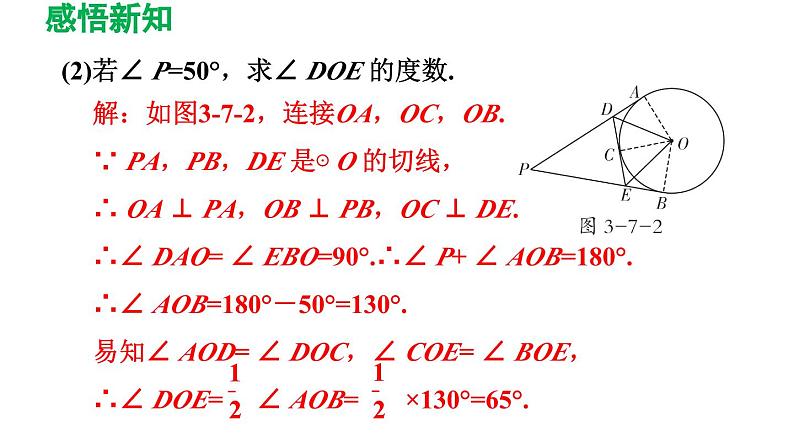 3.7 切线长定理 北师大版数学九年级下册导学课件第8页