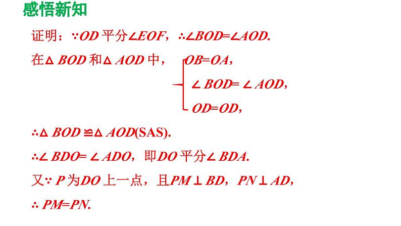 1.4 角平分线 北师版数学八年级下册导学课件08