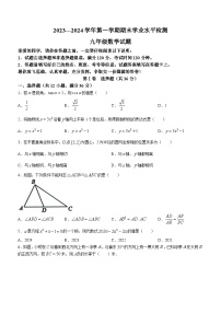 山东省聊城市冠县2023-2024学年九年级上学期期末数学试题