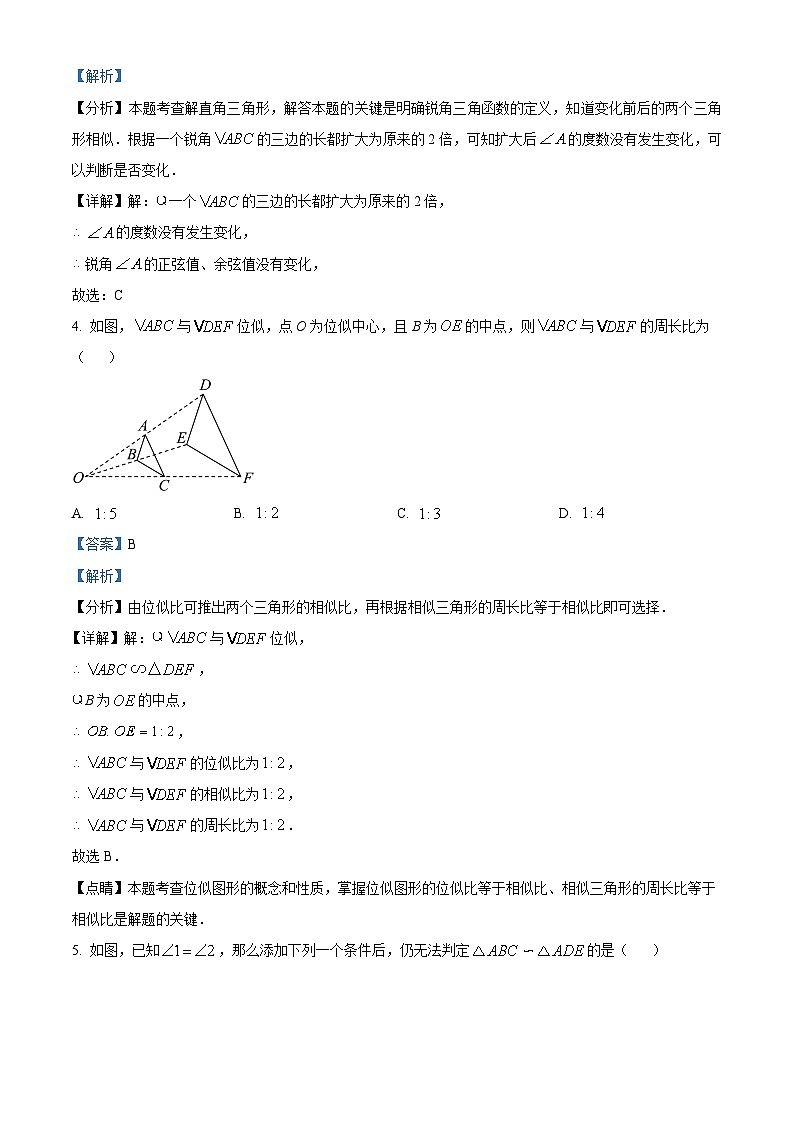 河南省南阳市桐柏县2023-2024学年九年级上学期期末数学试题（原卷版+解析版）02