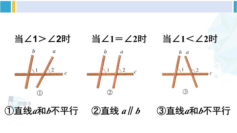 北师大版七年级数学下册 第二章 相交线与平行线第一课时 从同位角判定两直线平行（课件）07