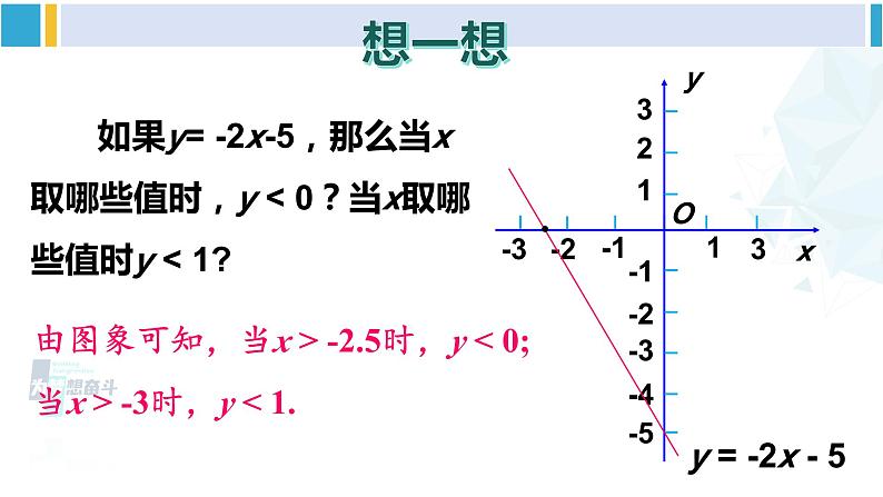 北师大版八年级数学下册 第二章 一元一次不等式与一元一次不等式组 5 一元一次不等式与一次函数（课件）第8页