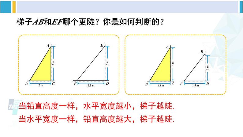 北师大版九年级数学下册 第一章 直角三角形的边角关系 第一课时 正切（课件）第8页