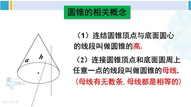 沪科版九年级数学下册 第24章 圆 第2课时 圆锥的侧面展开图（课件）04