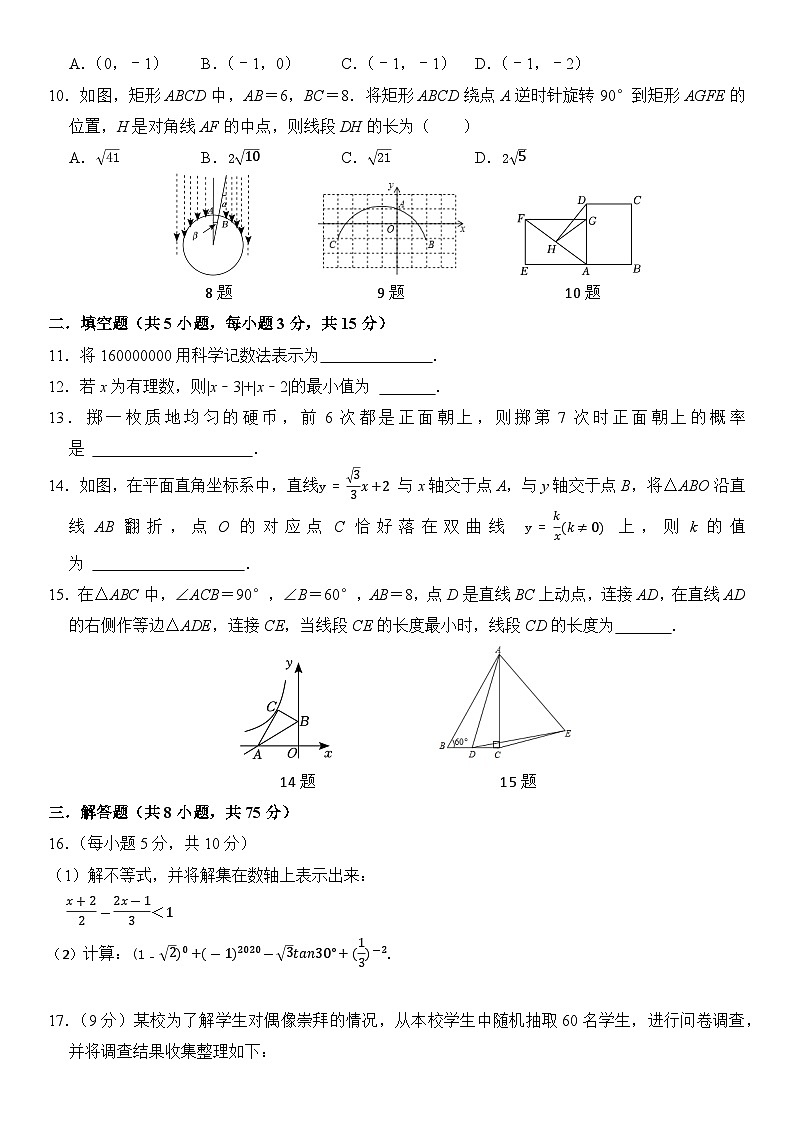 辽宁省沈阳市2023—2024学年+下学期九年级学期初数学调研试题第2页